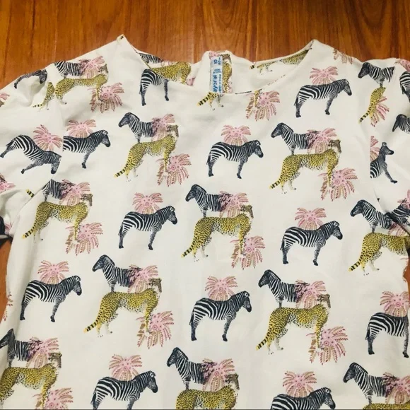 Mayoral Dress Size 10 Zebras and Cheetahs Print - Picture 6 of 10
